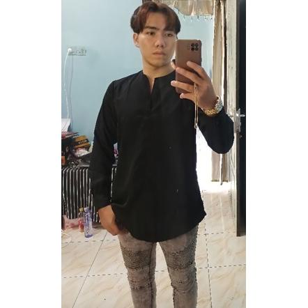 Trp31au22ᴱ ◦ Kemeja polos hitam, kemeja polos putih korea, kemeja korea polos, kemeja hitam korea, k