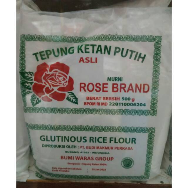 

Tepung ketan Rose Brand 500gr