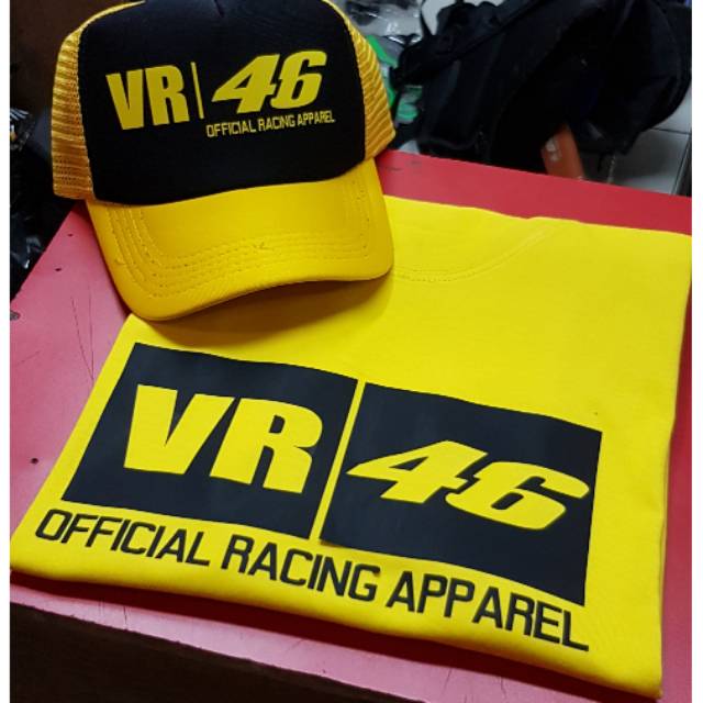 Kaos VR46 Apparel + topi