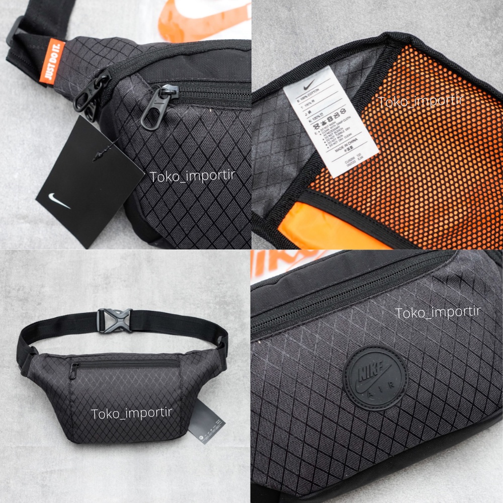 Waistbag Nike Waterproof Import Tas Pinggang Pria Mirror Original