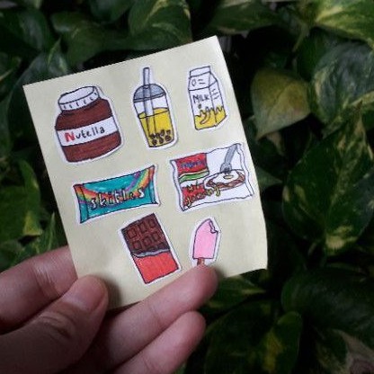 

STIKER FOOD PACK DIARY by quarantinelife.id