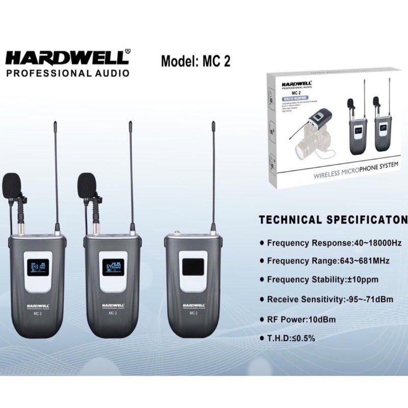 Mic Wireless Hardwell Mc2 original HARDWELL MC 2