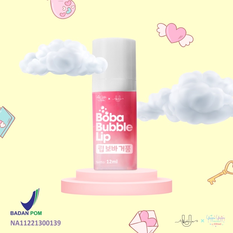 YEPPU-YEPPU BY KIYOWO X UMASKERIN BOBA BUBBLE LIP SCRUB 12Ml BPOM