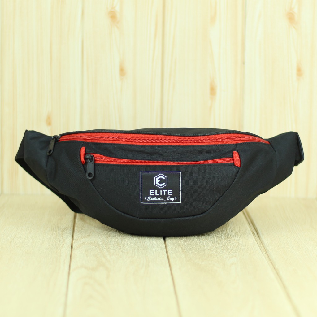 Tas Pinggang Distro Pria Waistbag Cowok Stylish Keren Bagus Murah Meriah Slempang Laki-Laki Simple