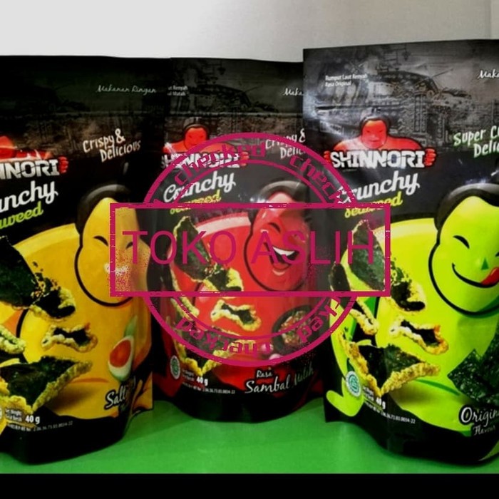 

Nori Snack Seaweed Shinnori 3 Rasa