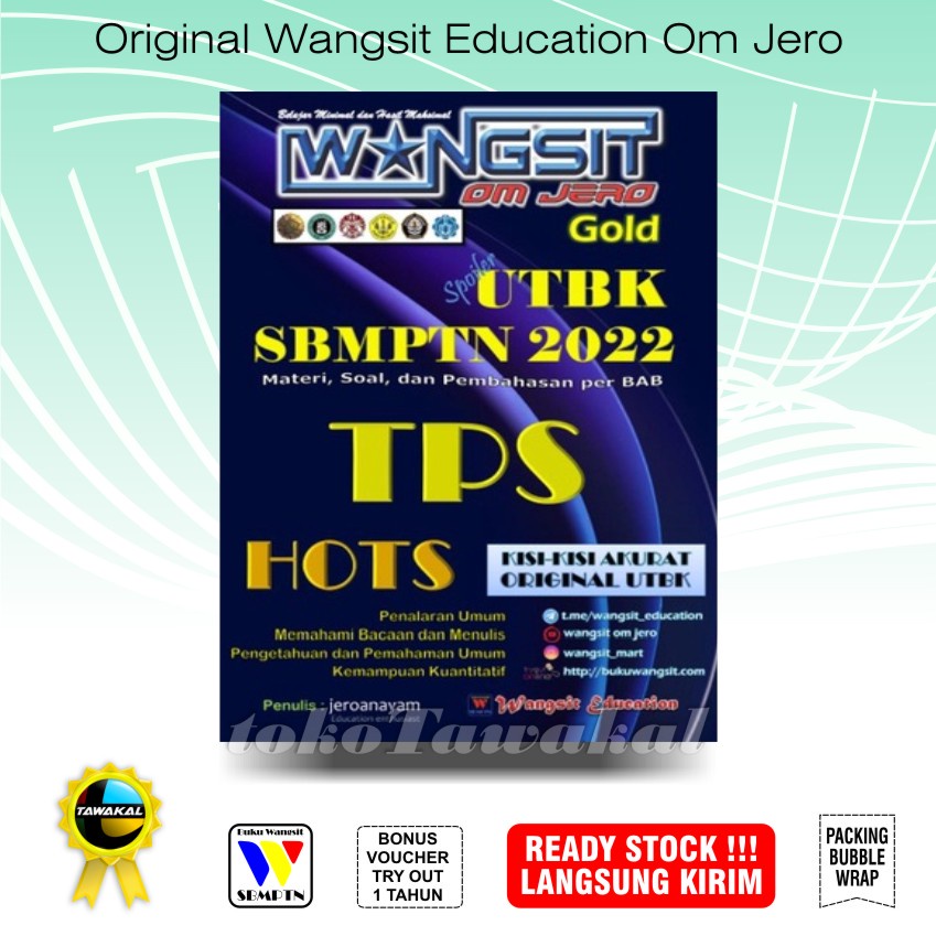 Buku wangsit SBMPTN 2022 / UTBK 2022 / TPS GOLD