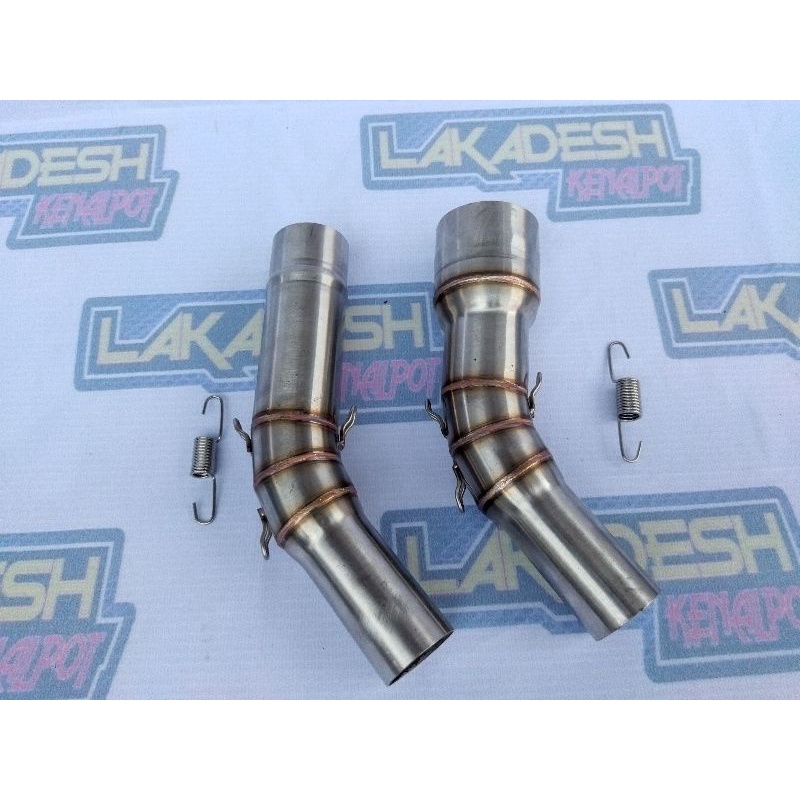 LETTER S/SAMBUNGAN LEHER STAINLESS (INLET 38/50) BEAT MIO VARIO AEROX SCOOPY NMAX PCX DLL