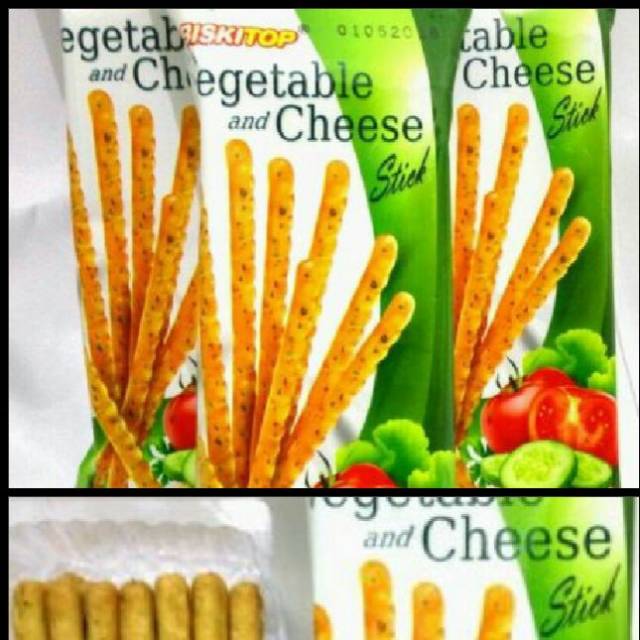 

BISKITOP vegetable and cheese stick snack