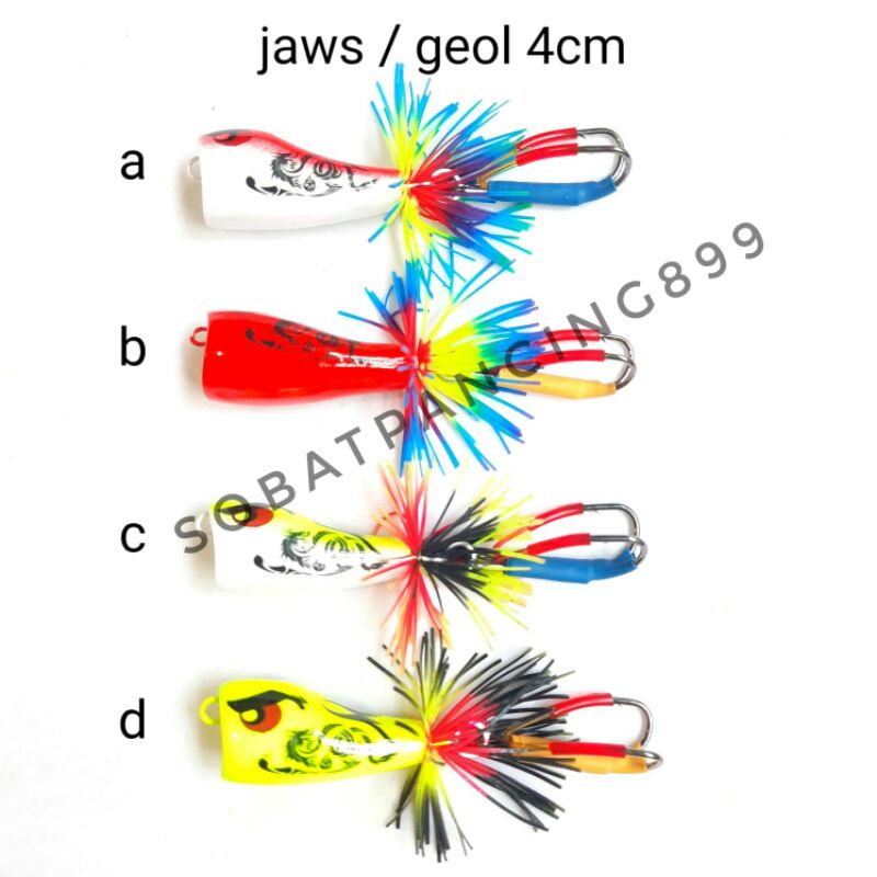 umpan jump frog jaws geol 4 cm selang safety thailand