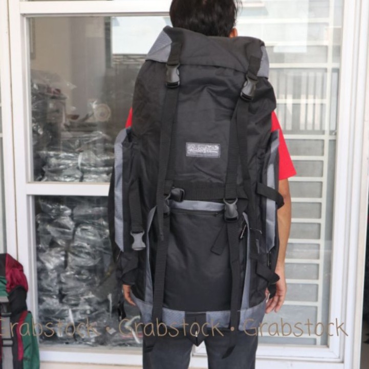 Grabstock Carrier Tas Hiking Camping 80L Kualitas Premium