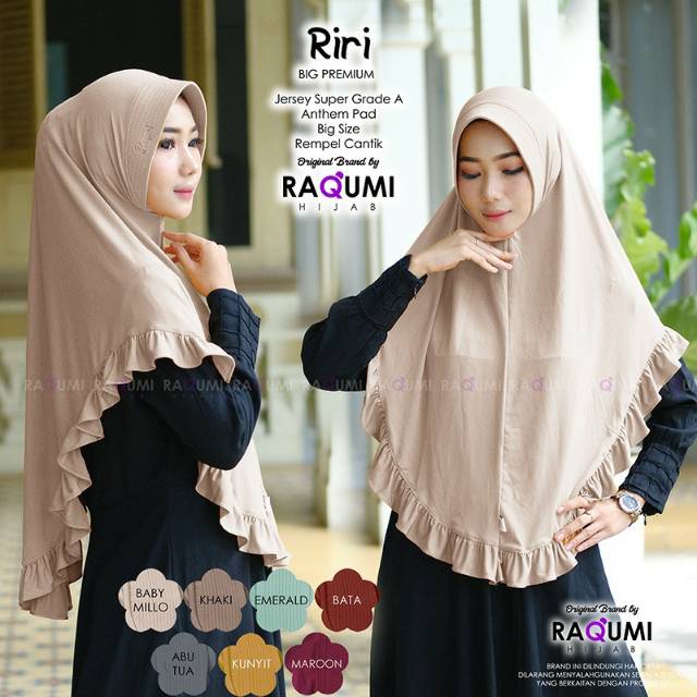 Jilbab Jumbo Syari Riri Raqumi