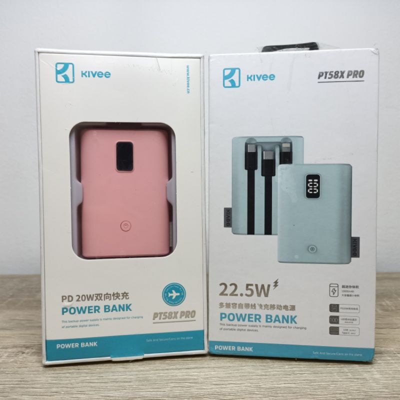 Powerbank mini 10000 mah KIVEE Fast Charging QC3.0 PD 22.5W Own line