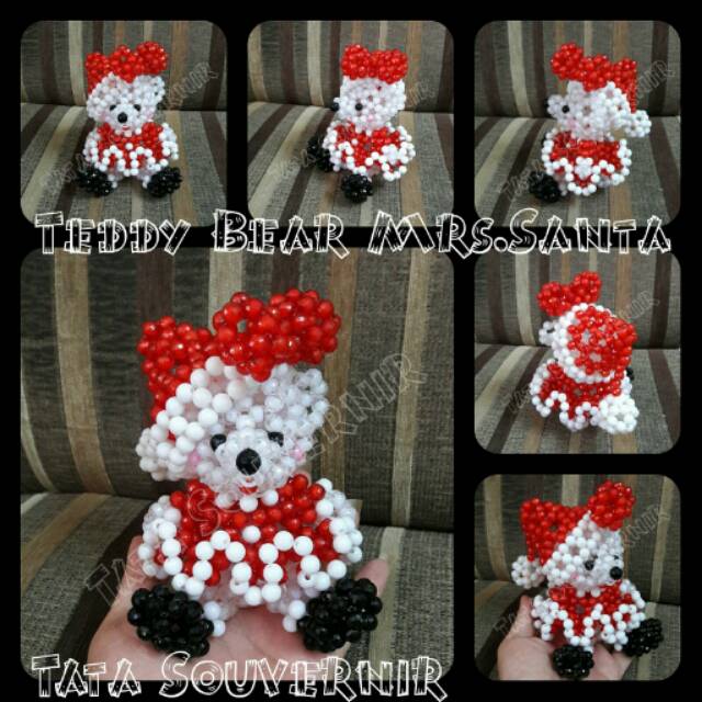 Pajangan Teddy Bear Mrs.Santa