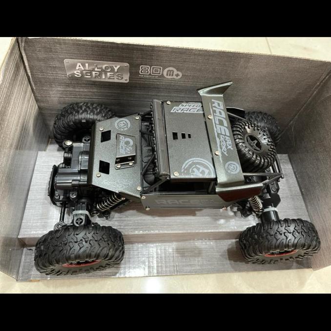 Mainan Mobil RC Remote Control 4WD ROCK CRAWLER Monster 2.4Ghz - Hitam
