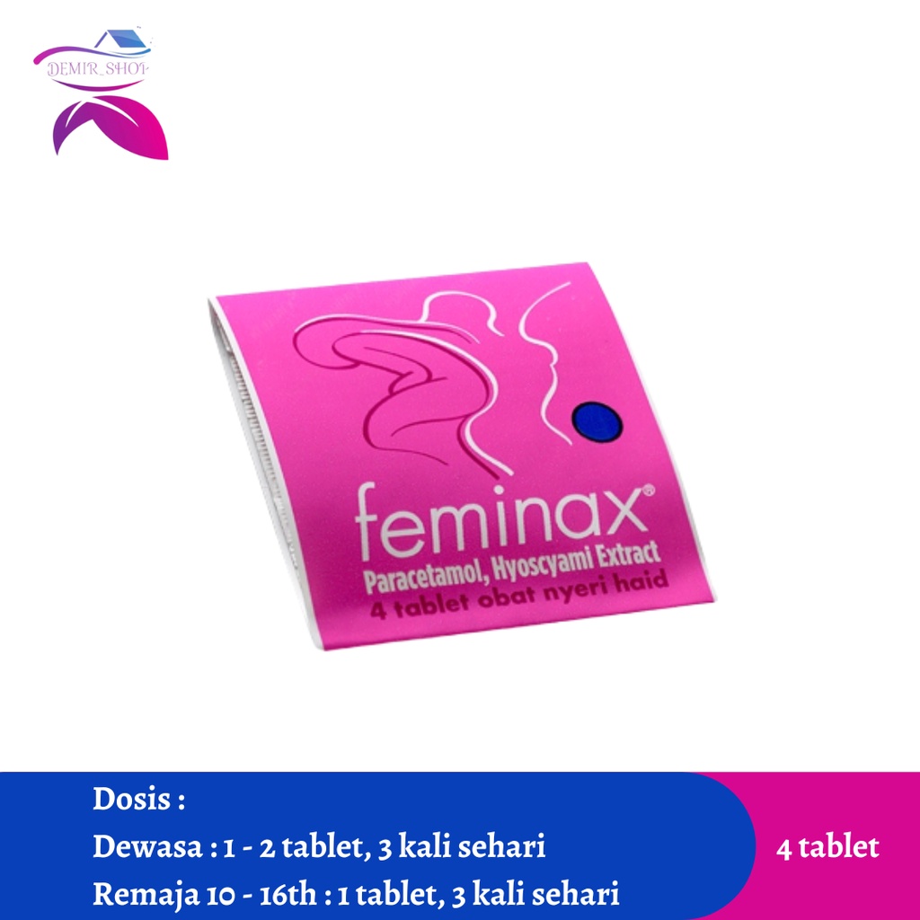 Feminax Strip 4 Tablet Melancarkan Haid