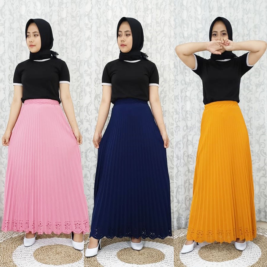 ROK PLISKET PON BAWAH MEWAH GL FASHION