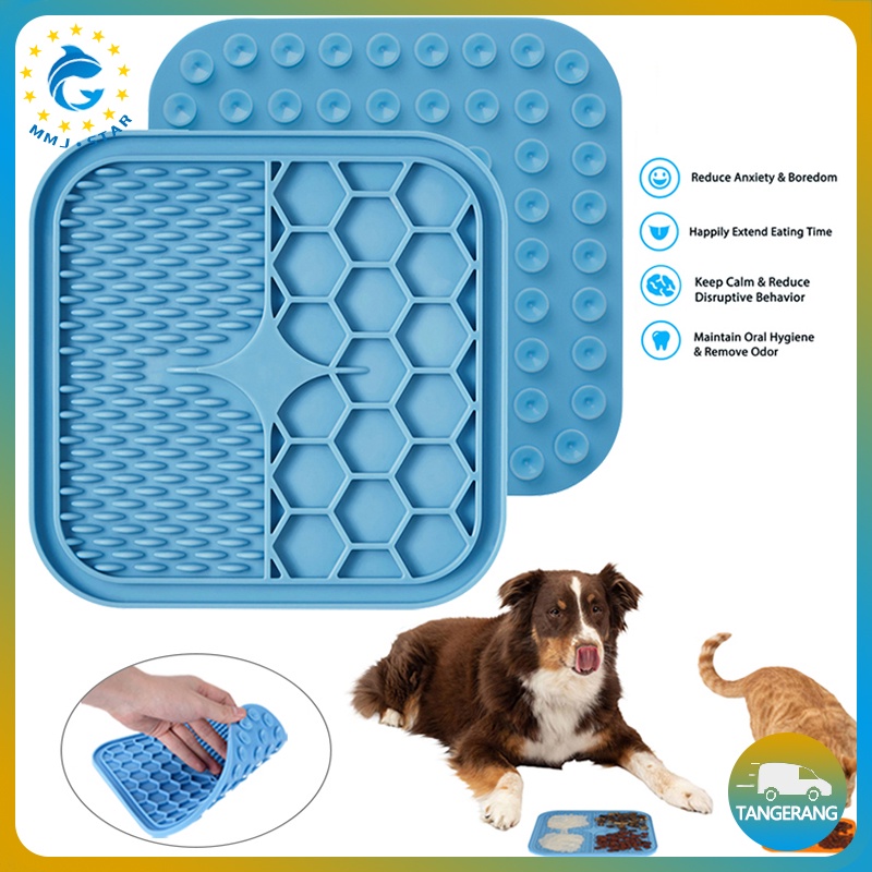 【S/L】Pet Slower Feeder Pad/Pet Lick Pad/Pad Jilat Hewan Peliharaan/Pet Bathing Distraction Pads/Bantalan Jilat Hewan