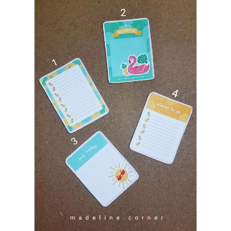 

sticker lucu dekorasi journaling diary motif summer note