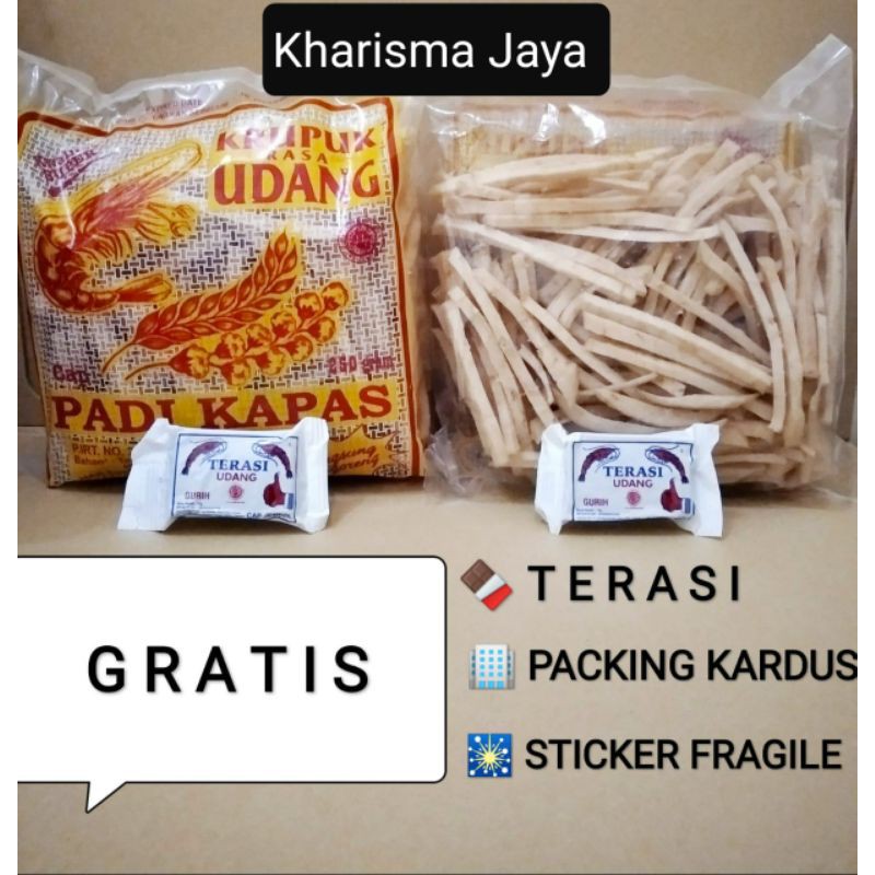 

Kerupuk Udang Stick Cap Padi Kapas ( Padi Kapas Stik Spesial)