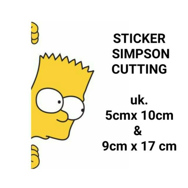 STICKER SIMPSONS CUTTING STICKER KACA MOBIL MURAH