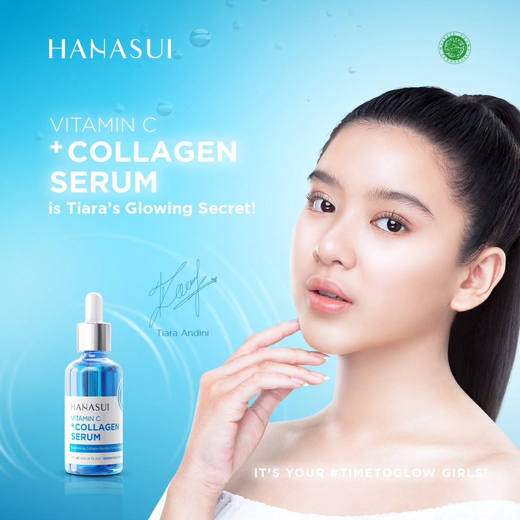 Hanasui ✔️BPOM Serum Anti Acne /Gold Whitening /Vitamin C /Vitamin C + Collagen - 20 ml