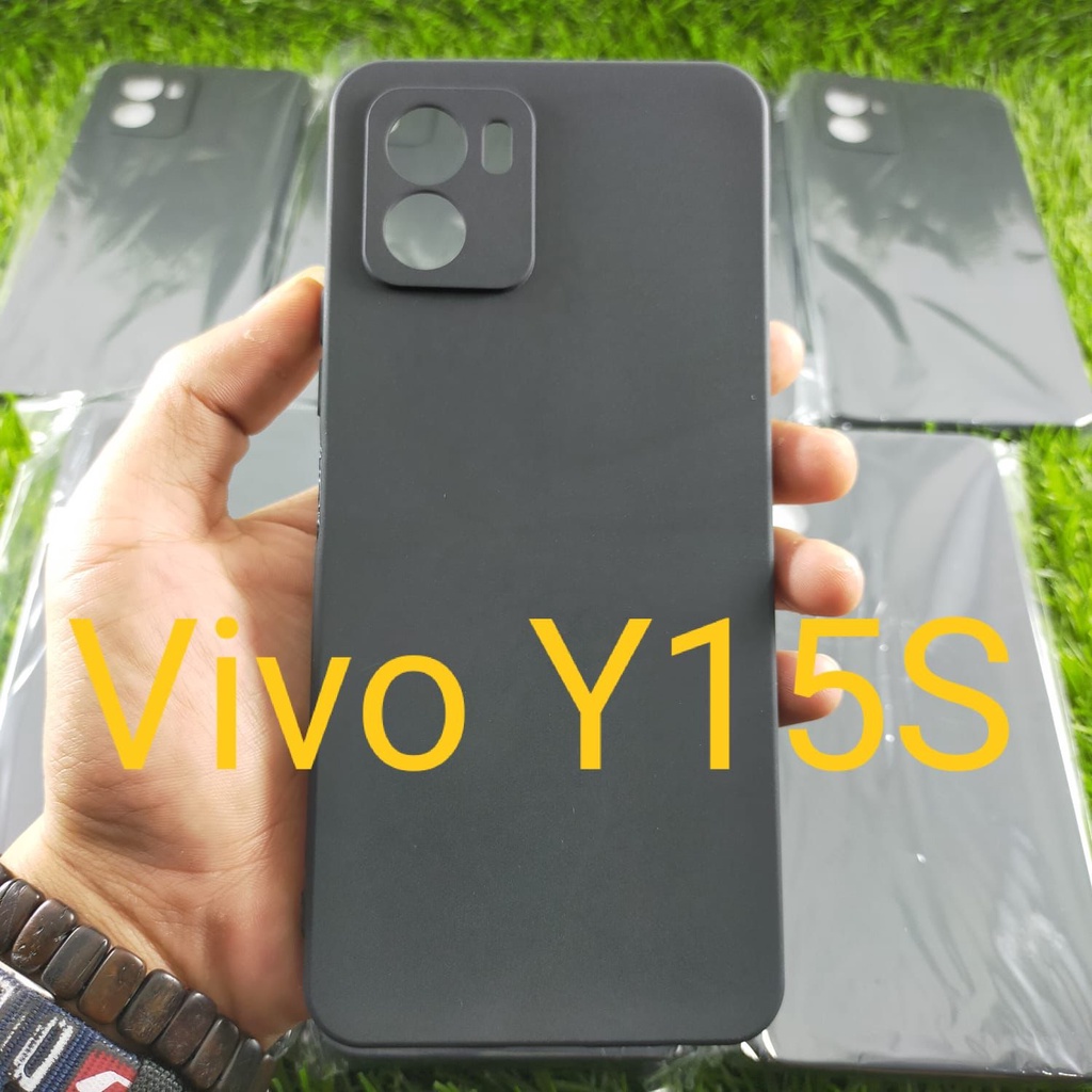 Casing Vivo Y15s 2021 SoftCase Black Matte