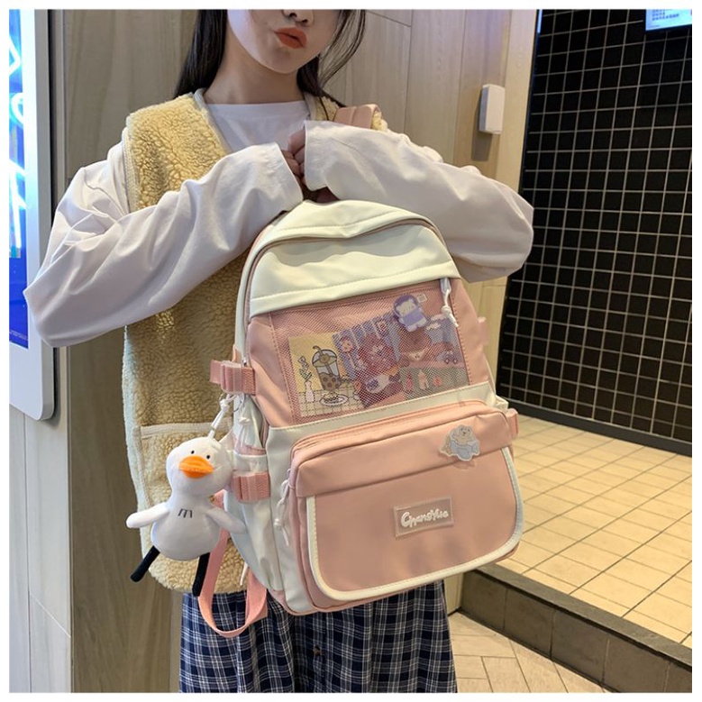 Tas Ransel Wanita Backpack Korea Import 32 + BONEKA
