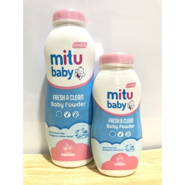 Mitu Bedak Baby Powder Fresh &amp; Clean