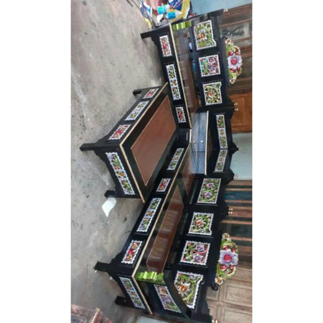 Kursi sudut mahkota jati