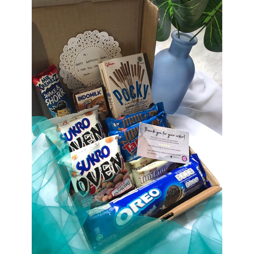 

SNACK BOX MURAH/HAMPERS/SNACK BOX HEMAT/GIFT ULTAH/ANNIVERSARY/NATAL/GIFTBOX/GIFT GRADUATION