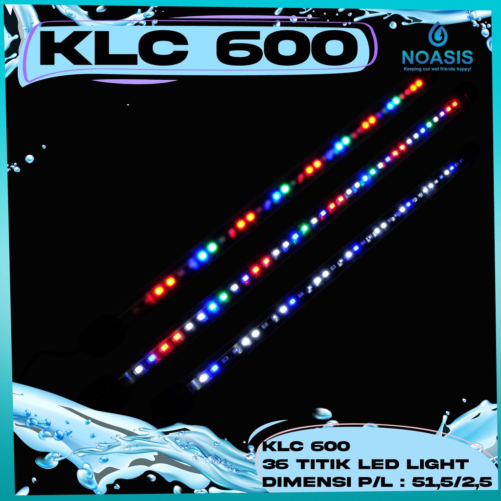 LAMPU LED AQUARIUM KIYOSAKI KLC 600 AQUASCAPE 12 WATT 3 IN 1