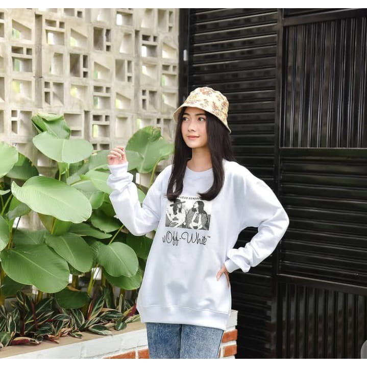 Sweater Pria/Wanita Grosir - Off White Picture