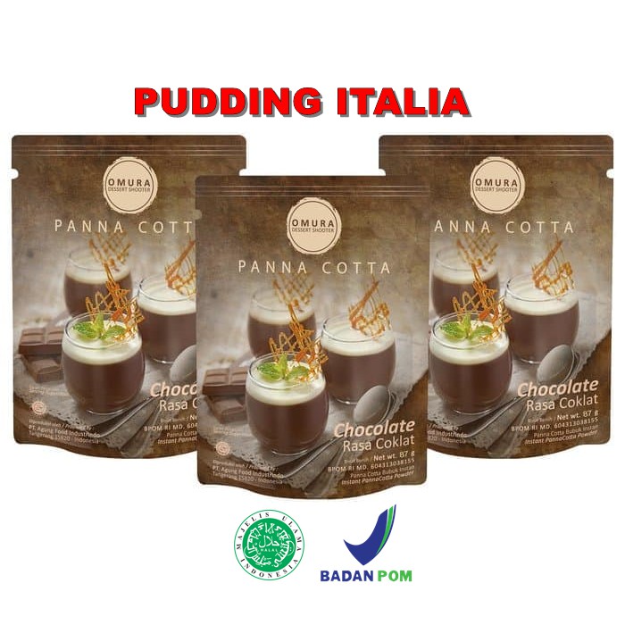 

Omura Dessert Shooter - Panna Cotta COKLAT 3 Pouch