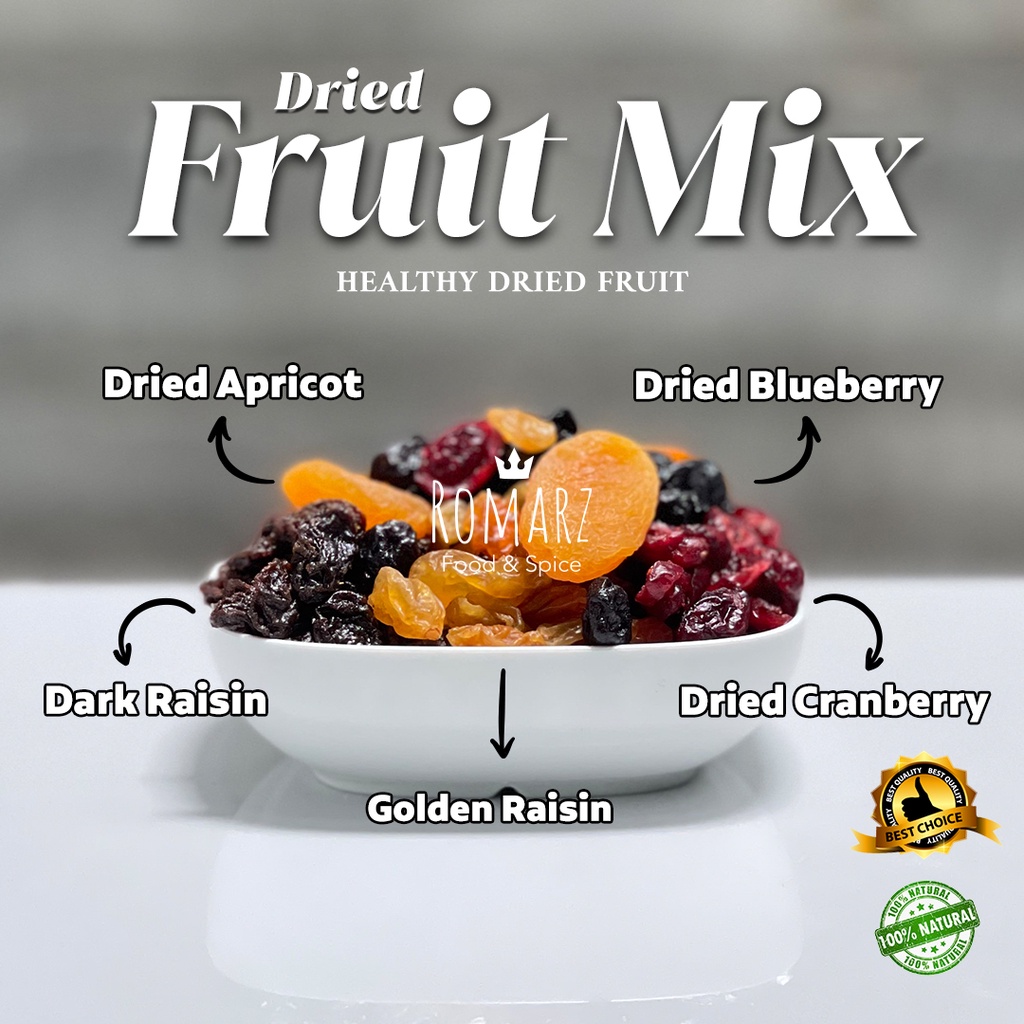 

HEALTHY DRIED FRUIT MIX | BUAH KERING MIX PREMIUM