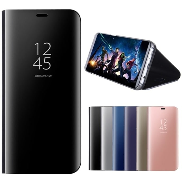 Xiaomi Redmi 5 Plus 5+ Smart Flip Mirror Case Stand Leather Casing