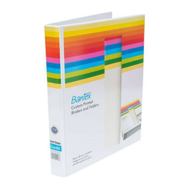 

Bantex Insert Ring Binder A4 Size 4 Ring 25mm White #8722 07