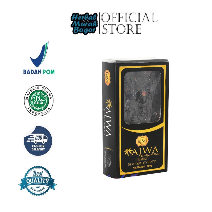 

Kurma Ajwa JUMBO No.1 King Dates 500gr | Kurma Ajwa Kualitas Terbaik Kurma Nabi