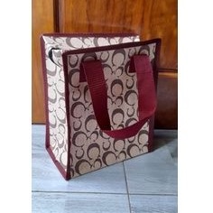 Tas Terpal Motif Mini 24x28 cm Jinjing Serbaguna Tas Bekal Makanan Kosmetik