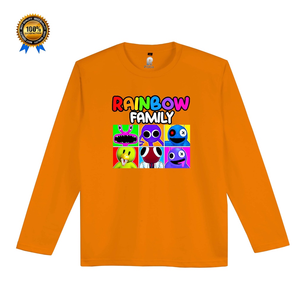 kaos anak rainbow friends lengan panjang unisex