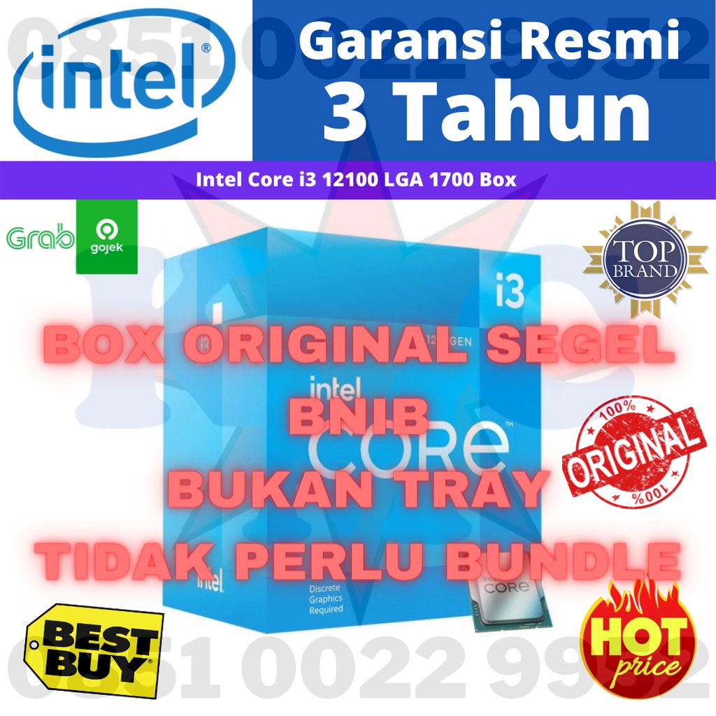 Processor Intel Core I3 12100 Box Alder Lake Socket LGA 1700