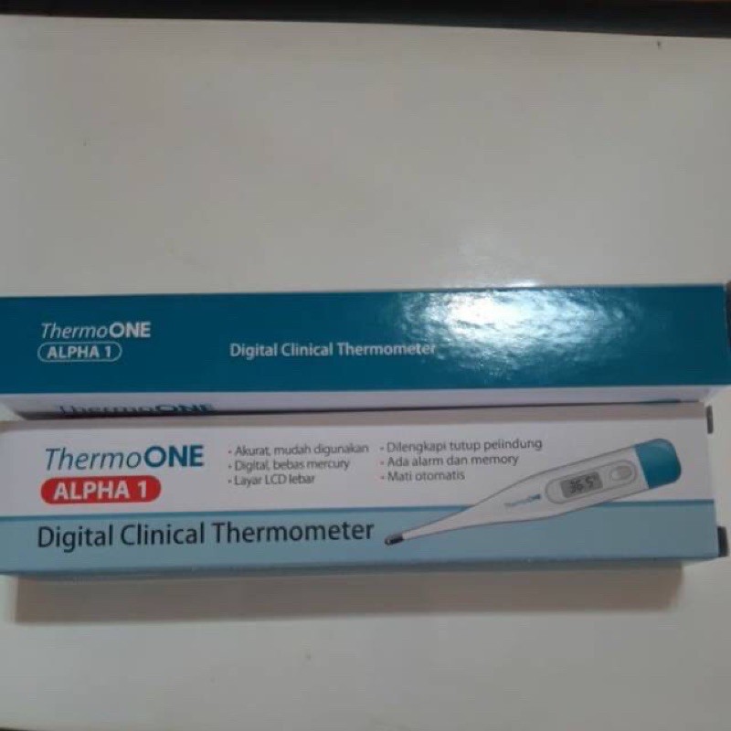 thermometer digital thermo one Alpha 1 biru onemed - Termometer Alpha 1 - Termo alpha 1