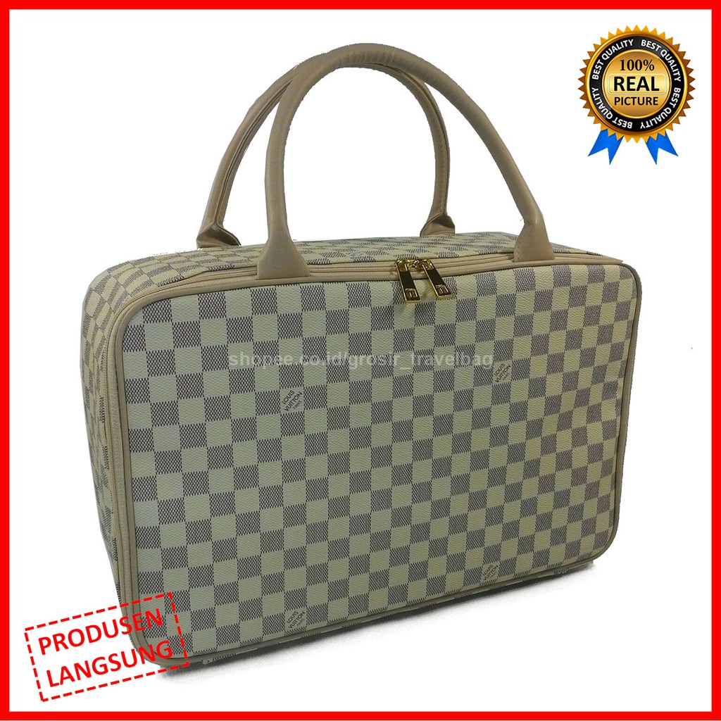 Travel Bag Premium LVP-03 / Tas Pakaian Kualitas Premium / Travel Bag Bahan Kulit PU Import / Tas Mu