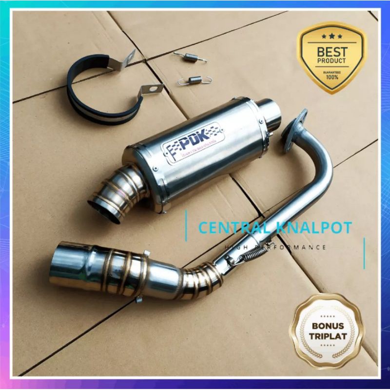 Knalpot PDK Oval vario beat scoopy genio knalpot motor racing matic knalpot pdk fullsystem