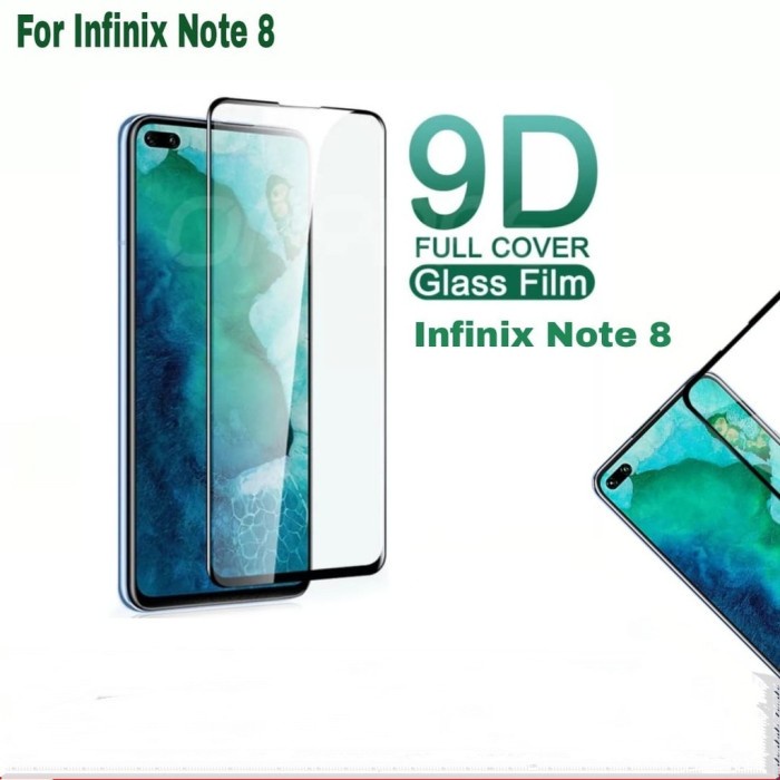 Tempered Glass Full HD For Infinix Note 30 12i 12 10 8 - Zero 20 8 X Neo 5G 2022 2023 - Anti Gores Kaca Full Lem