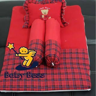 1 Set Tempat Tidur Bayi BABY BESS -  Baby bed Bantal Dan Guling - Kasur Bayi 1 Set Lengkap Dengan Bantal Dan Guling