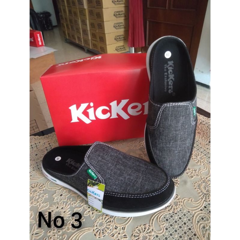 Sepatu Selop Kickers Pria Sepatu Sandal Slip On Pria.