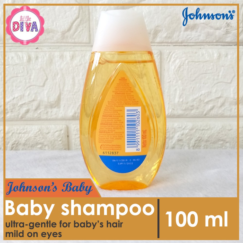 100ml - Johnson's BABY SHAMPOO Mild On Eyes 100ml ens johnsons johnson shampo jonson jansen