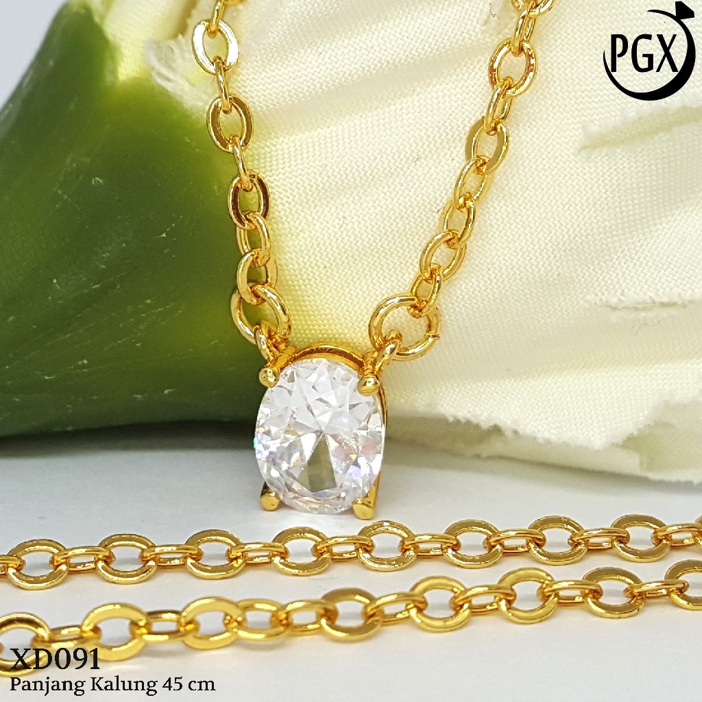 PGX Kalung Wanita Xuping Perhiasan Lapis Emas Aksesoris Fashion Premium - XD091