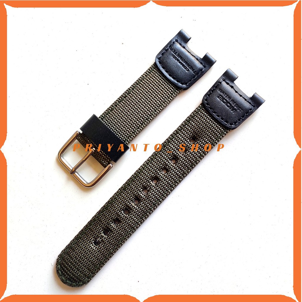 TALI JAM TANGAN NYLON CANVAS CASIO SGW -100 SGW 100 STRAP CANVAS CASIO SGW100