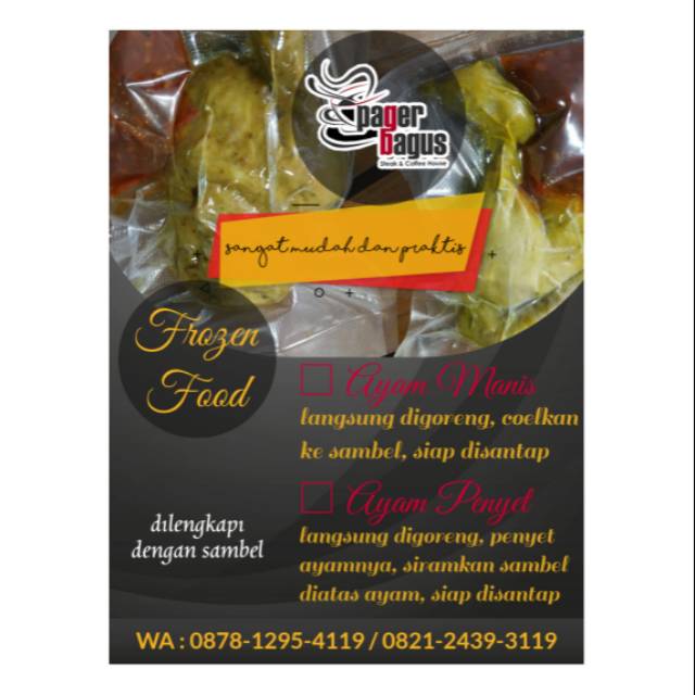 

Ayam manis / ayam penyet frozen food